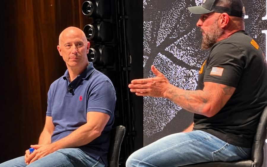 Vaughn Kohler in a conversation on stage